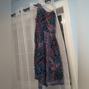 Blue Boho Boxy/Flowy Dress